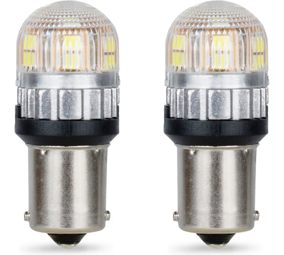 Светодиод KRAFT PY21W (BAU15s) 10-30v (amber) Pro (2 шт. Европодвес) KT 700272 1