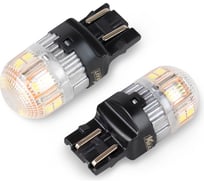 Светодиод KRAFT T20 W21/5W (W3x16q) 10-30v (white) Pro (2 шт. Европодвес) KT 700269