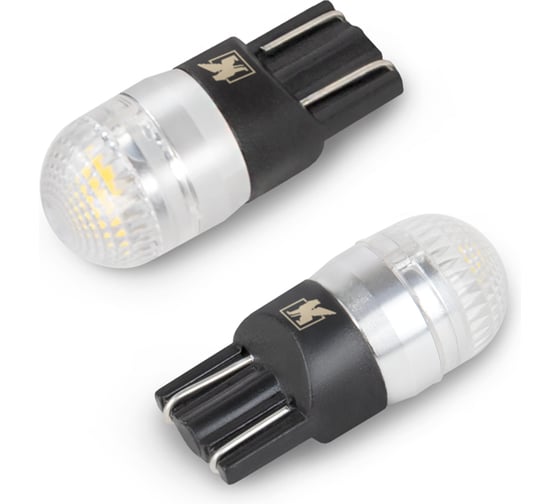 Светодиод KRAFT T10 W5W (W2.1x9.5d) 12v (white) Pro (2 шт. Европодвес) KT 700261