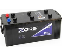 Аккумулятор ZORG 6СТ-190.3 евро. Конус 190 231 3