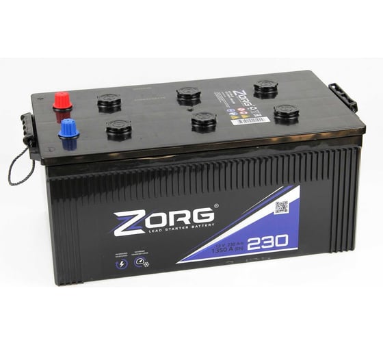 Аккумулятор ZORG 6СТ-230.3 евро. конус 230 141 3