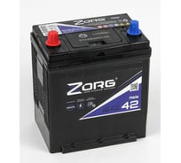 Аккумулятор ZORG 6СТ-42.1 (B19R) тонк.кл./ бортик 037 141