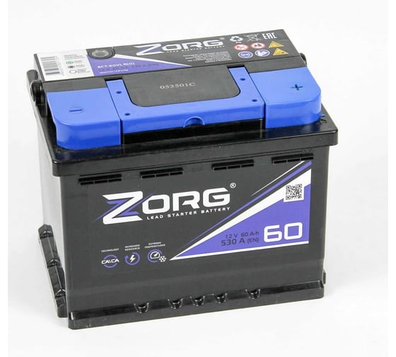 Аккумулятор ZORG 6СТ-60.0 060 270 1