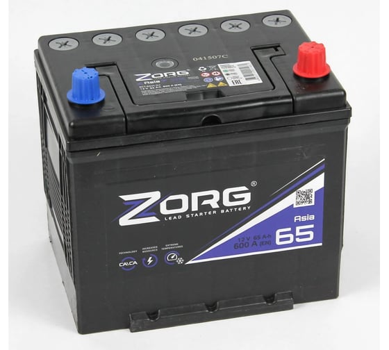 Аккумулятор ZORG 6СТ-65.1 (D23R) бортик 062 141 1