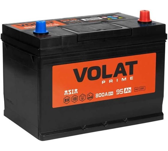 Аккумуляторная батарея VOLAT Prime Asia 95Ah R+ (нижний борт) VPA950