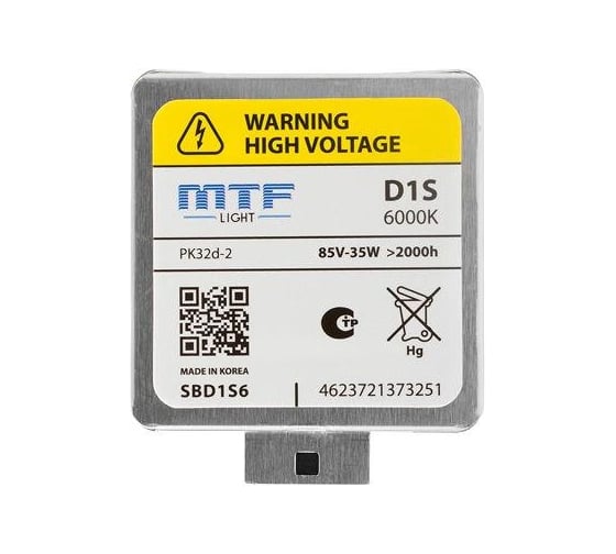 Лампа газоразрядная MTF Light D1S, 85В, 35Вт, 6000К TUNNING SBD1S6