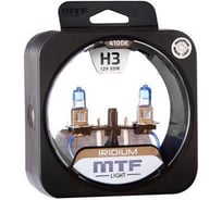 Галогенные автолампы MTF LIGHT IRIDIUM H3, 12V, 55W, компл. HRD1203