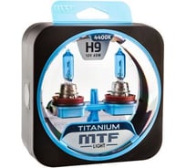 Галогенные автолампы MTF LIGHT TITANIUM H9, 12V, 65W, комп. HTN1209