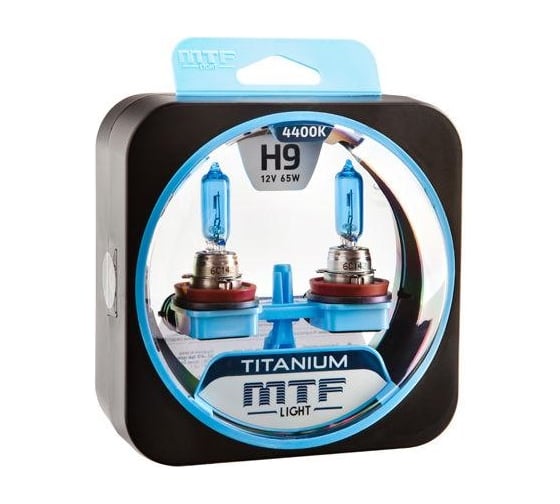 Галогенные автолампы MTF LIGHT TITANIUM H9, 12V, 65W, комп. HTN1209