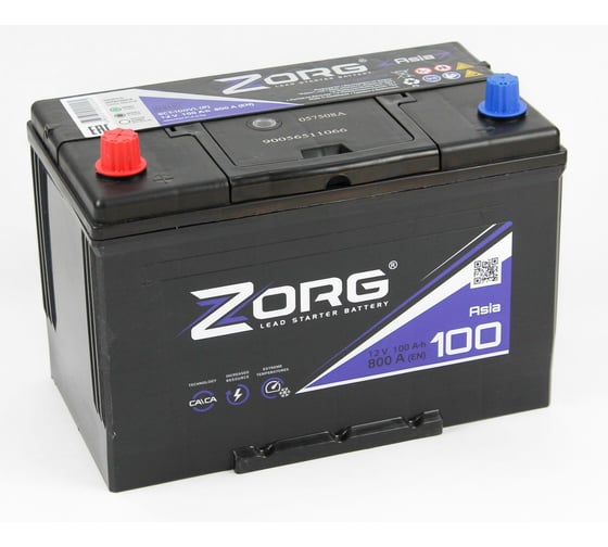 Аккумулятор ZORG 6СТ-100.1 (D31R) бортик 090 141 1