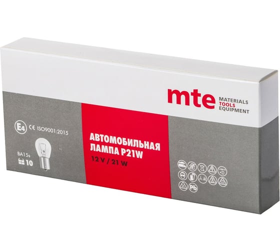 Автолампа WURTH WR P21W BA15S 12V 21W ( упак. 10 шт. ) 17207321 092 10
