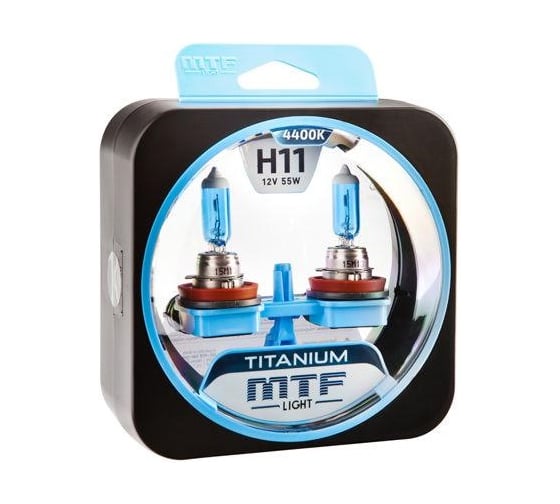 Галогенные автолампы серия TITANIUM H11, 12V, 55W, комп. MTF Light HTN1211 1