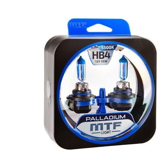 Галогенные автолампы серия PALLADIUM HB4(9006), 12V, 55W, комп. MTF Light HPA12B4