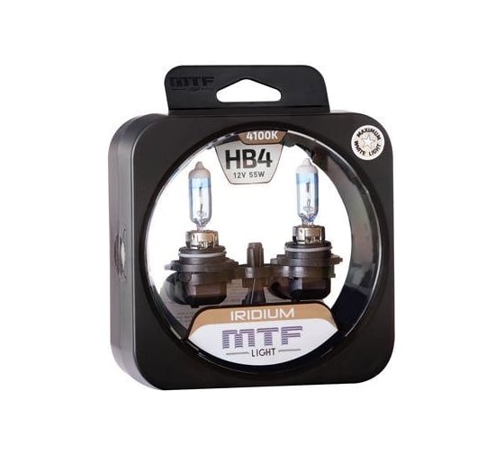 Галогенные автолампы MTF Light серия IRIDIUM HB4(9006), 12V, 55W, компл. MTF Light HRD12B4