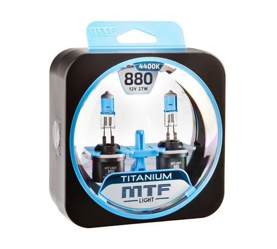 Галогенные автолампы MTF Light серия TITANIUM Н27(880), 12V, 27W, комп. MTF Light HTN1280 1