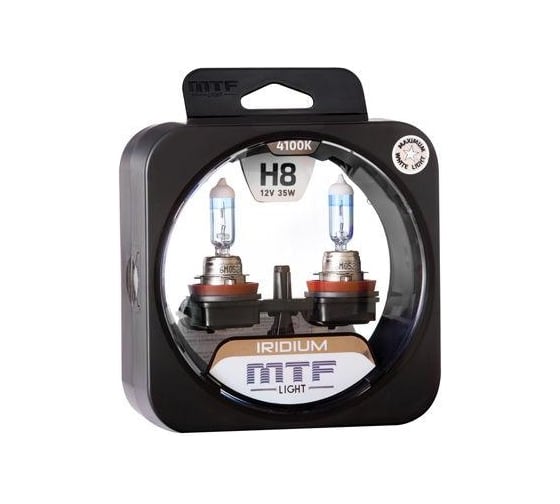 Галогенные автолампы MTF Light серия IRIDIUM H8, 12V, 35W, компл. MTF Light HRD1208