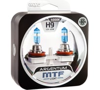 Галогенные автолампы серия ARGENTUM +80_ H9, 12V, 65W, комп. MTF Light H8A1209