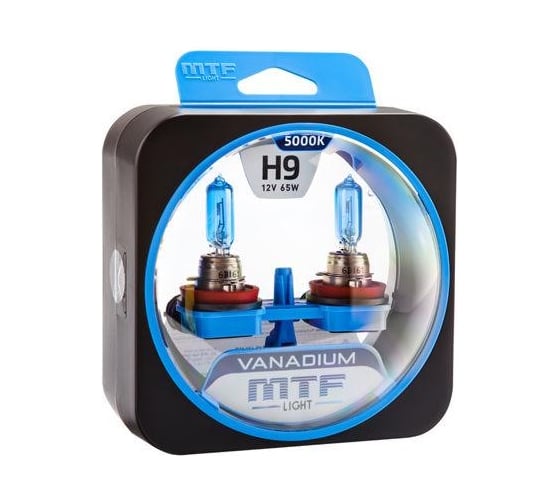 Галогенные автолампы серия VANADIUM H9, 12V, 65W, комп. MTF Light HVN1209