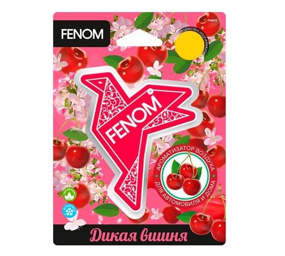 Ароматизатор воздуха подвесной FENOM "Оригами" Дикая вишня FN612