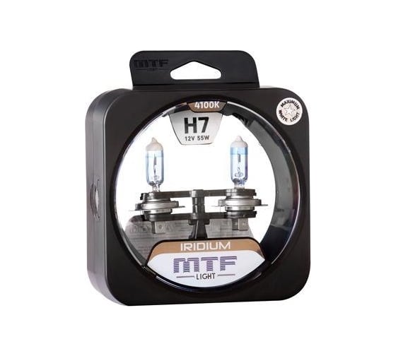 Галогенные автолампы MTF Light IRIDIUM H7, 12V, 55W, компл. HRD1207