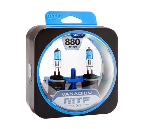 Галогенные автолампы MTF Light VANADIUM Н27(880), 12V, 27W, комп. HVN1280 1