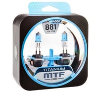Галогенные автолампы MTF Light TITANIUM Н27(881), 12V, 27W, комп. HTN1281