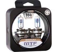 Галогенные автолампы MTF Light IRIDIUM H4, 12V, 60/55W, компл. HRD1204