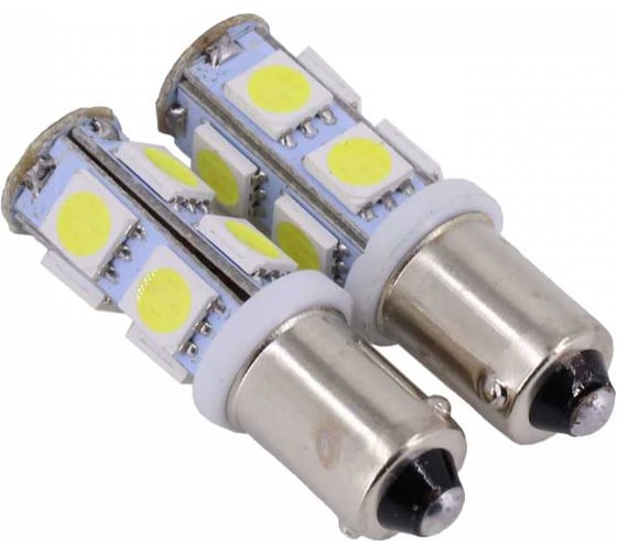 Лампа светодиодная VOLTON Т8 BA9S 12V 9 SMD 5050 блистер 2 шт VLTC2015