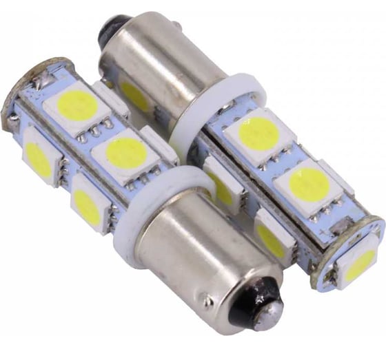 Лампа светодиодная VOLTON Т8 BA9S 12V 9 SMD 5050 блистер 2 шт VLTC2015