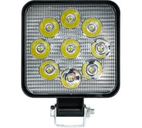 Фара светодиодная Airline квадратная, 9LED, направленный свет, 9Вт, 83x83x22мм, 12/24В, PLUS ALED146