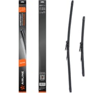 Щетки стеклоочистителя комплект (2шт.) 700/450мм (28"/18") бескаркасные с подачей воды для а/м Tesla Model X (15-) Airline AWBM151