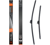Щетки стеклоочистителя комплект Airline (2шт.) 650/480мм (26"/19") бескаркасные с подачей воды и подогревом для а/м Volvo XC60 (17-) AWBM152