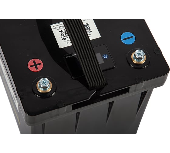 Литиевый тяговый аккумулятор GELBERT LiFePO4 (12V/80Ah/80А/600Wh) BT/Display 025332