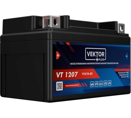 Аккумуляторная батарея VEKTOR PLUS VT 1207 Vektor Energy 19269