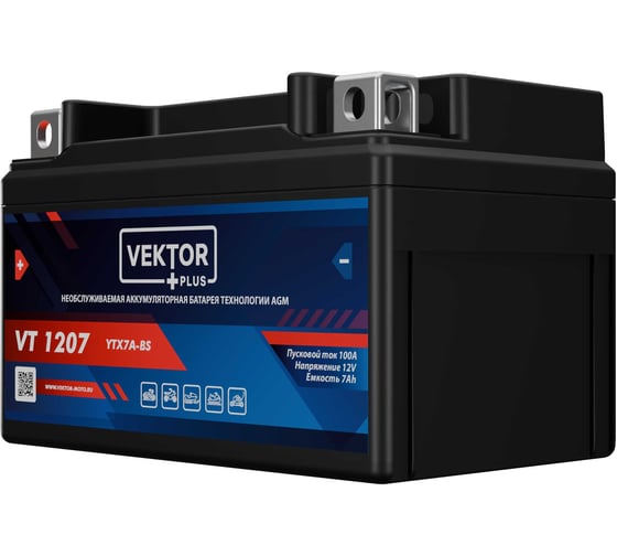 Аккумуляторная батарея VEKTOR PLUS VT 1207 Vektor Energy 19269