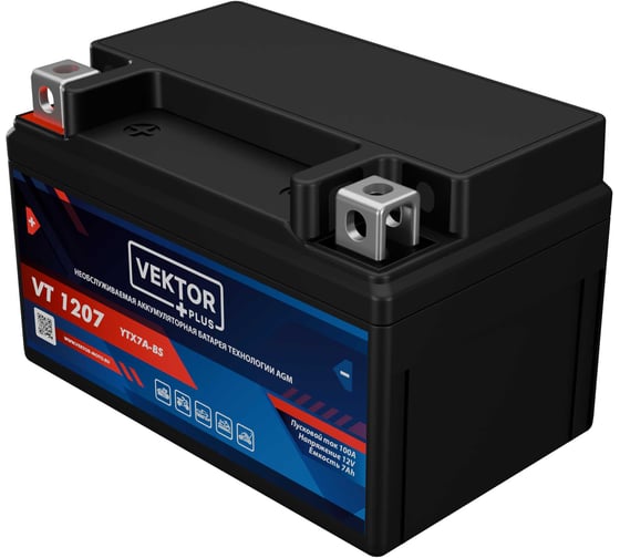 Аккумуляторная батарея VEKTOR PLUS VT 1207 Vektor Energy 19269