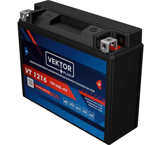 Аккумуляторная батарея VEKTOR PLUS VT 1216 Vektor Energy 19344