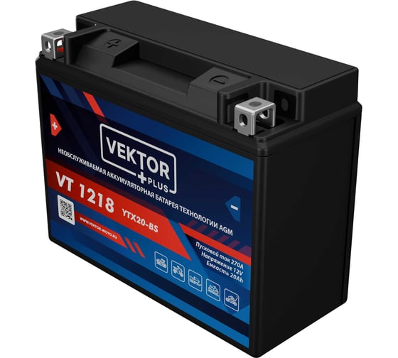 Аккумуляторная батарея VEKTOR PLUS VT 1218 Vektor Energy 19351