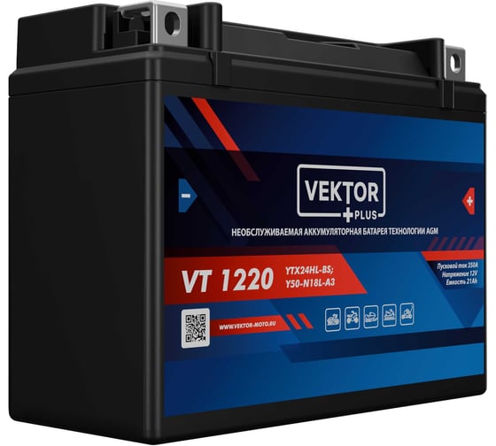 Аккумуляторная батарея VEKTOR PLUS VT 1220 Vektor Energy 19368