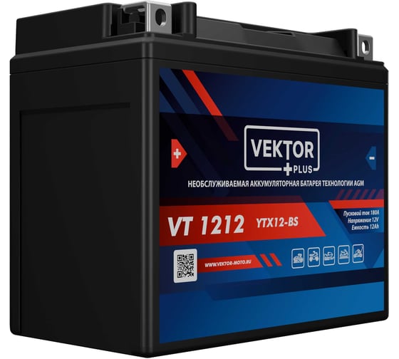 Аккумуляторная батарея VEKTOR PLUS VT 1212 Vektor Energy 19320