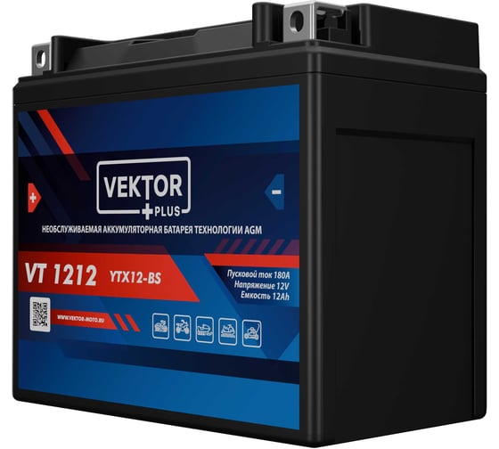 Аккумуляторная батарея VEKTOR PLUS VT 1212 Vektor Energy 19320