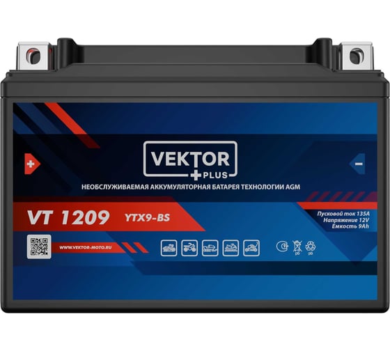 Аккумуляторная батарея VEKTOR PLUS VT 1209 Vektor Energy 19290