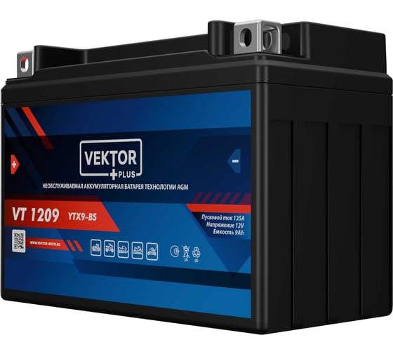Аккумуляторная батарея VEKTOR PLUS VT 1209 Vektor Energy 19290