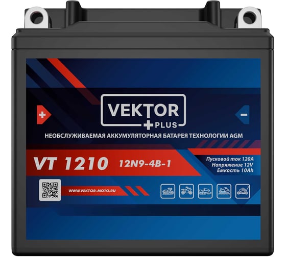 Аккумуляторная батарея VEKTOR PLUS VT 1210 Vektor Energy 19306