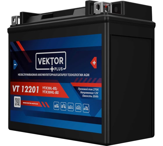 Аккумуляторная батарея VEKTOR PLUS VT 12201 Vektor Energy 19375