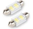 Светодиод KRAFT C5W (SV8,5) 10x36 12v (white) Pro (2 шт. Европодвес) KT 700263 2