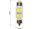Светодиод KRAFT C5W (SV8,5) 10x36 12v (white) Pro (2 шт. Европодвес) KT 700263 3