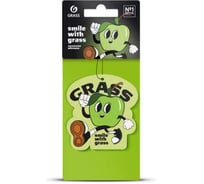 Ароматизатор воздуха картонный Grass Смайл (яблоко) ST-1480