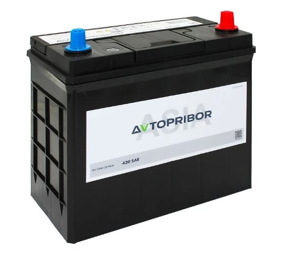 Аккумуляторная батарея AVTOPRIBOR 12V 55Ah (0) ASIA | 430A | 237x128x200 для а/м Honda ACCORD VII (CM) 3.0 (CM6) / TESLA MODEL 3 (5YJ3) EV / B05502AVT