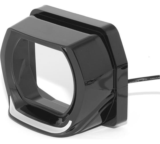 Маски G-STYLE для Bi-LED линз с подсветкой белой/желтой 3 скос, черная. 2шт. MTF Light MK7DB 1